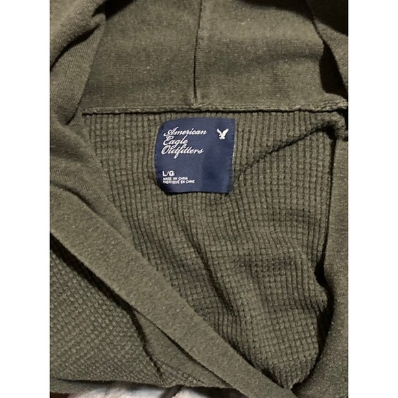 HUNTER Green Button Front Cardigan with POCKETS - Size L - Picture 5 of 5